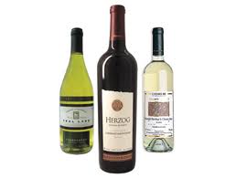 Various kosher wines to choose from.